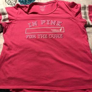 2 Susan G Komen breast cancer shirts.  Make offer.